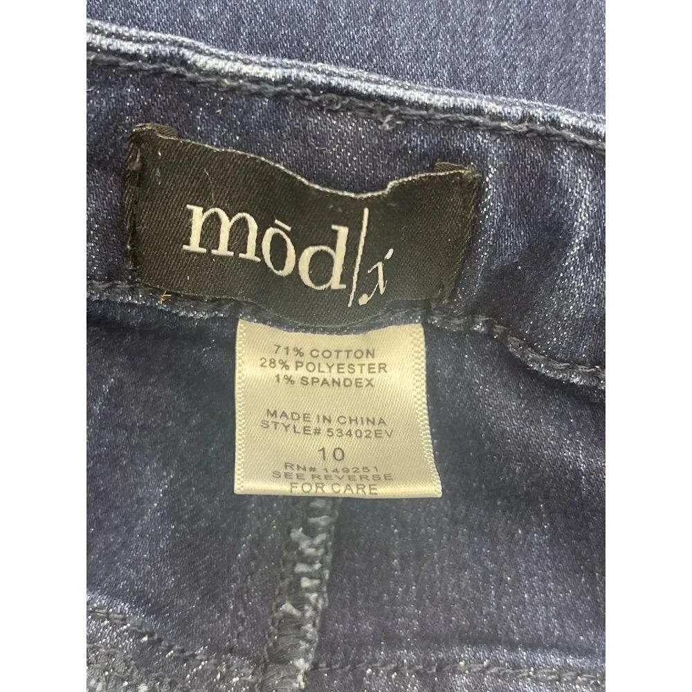 ModX Color Block Stretch Jeans Size 10 - Picture 7 of 8